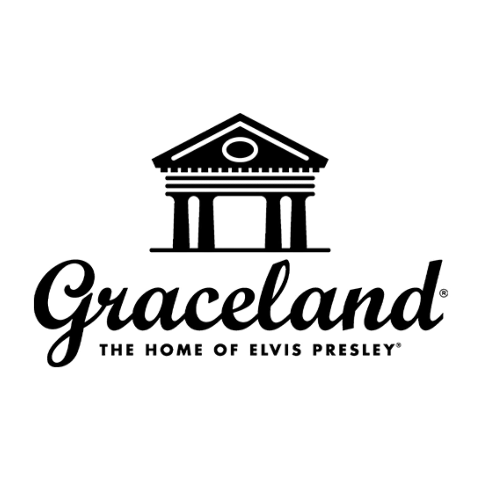 Graceland logo with a building icon on a white background
